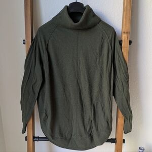 Caslon Women's Forest Green Turtleneck Sweater - Size S